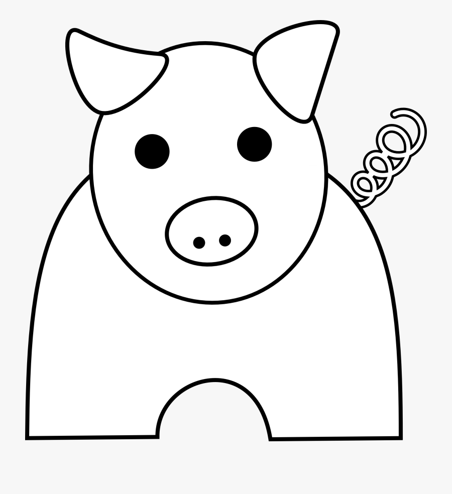 Transparent Three Little Pigs Clipart Black And White, Transparent Clipart