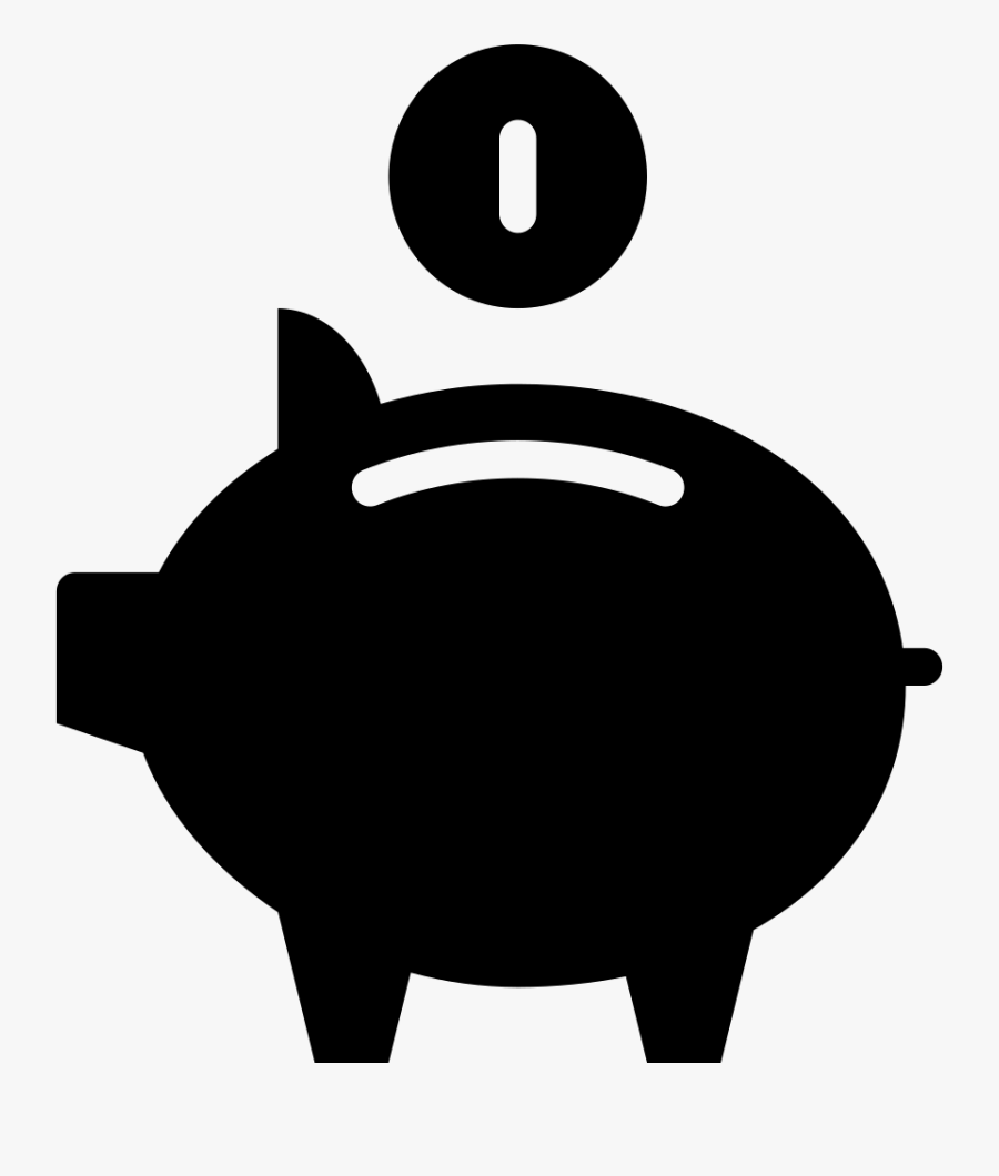 Pig Black Silhouette White Clip Art, Transparent Clipart