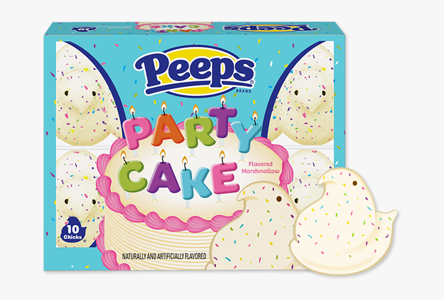 Marshmallow Peeps Party Cake, Transparent Clipart