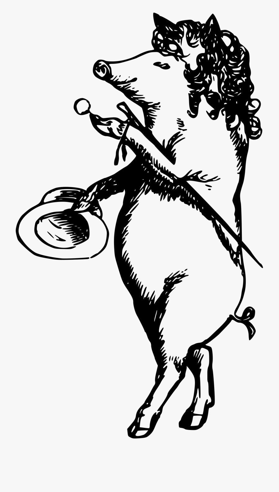 Gentleman Pig Clip Arts - War Pig Clip Art, Transparent Clipart