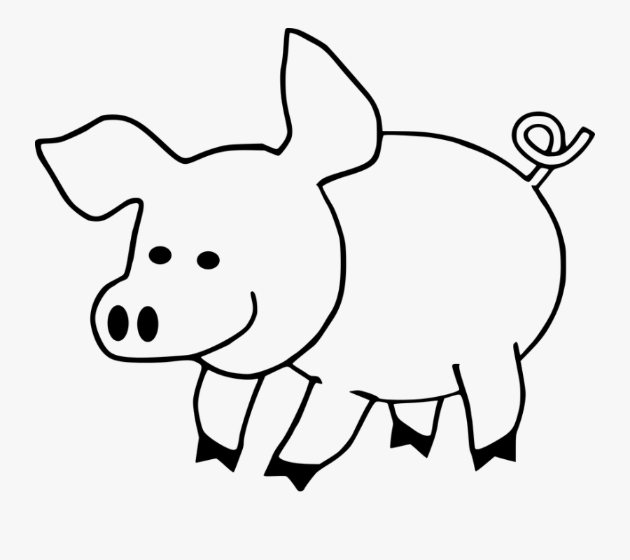 Cartoon, Hog, Pig, Swine - Chinese New Year Pig Printables, Transparent Clipart