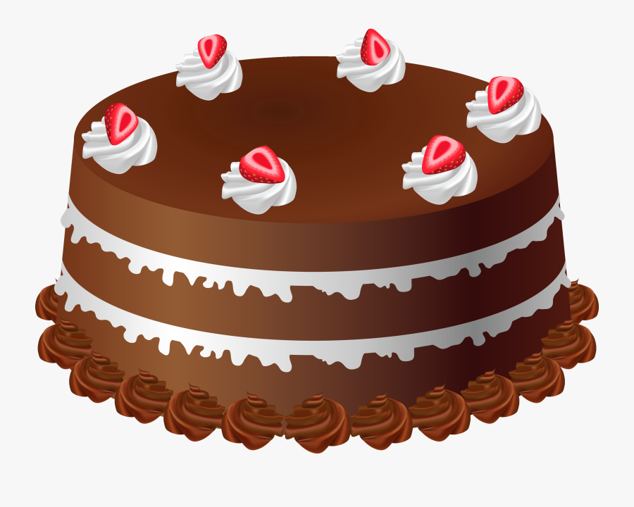 Baked Goods Clipart Choclate Cake - Cake With Candles Png, Transparent Clipart