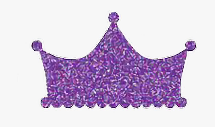 Purple Crown Glitter Sparkly Shiny Royal Jewerly Graphic - Purple Sparkly Crown, Transparent Clipart