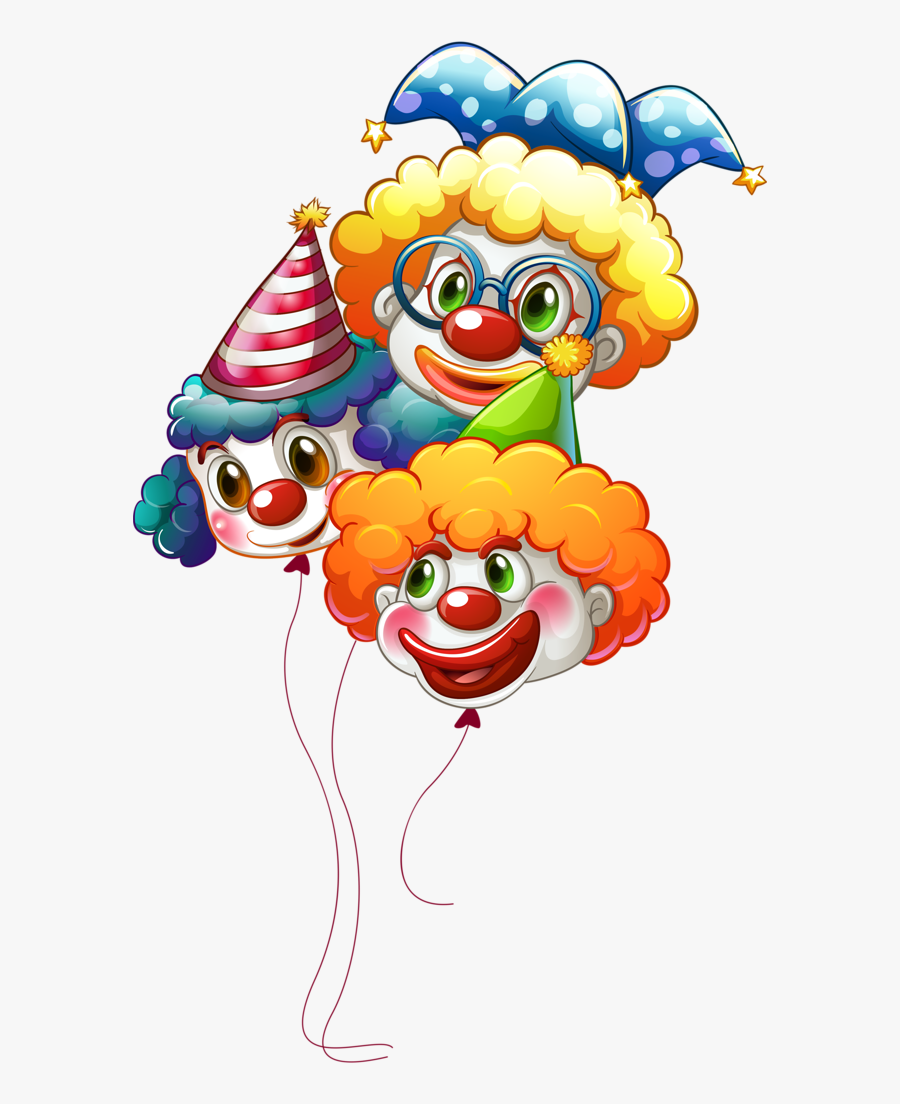 Clown Balloon Clipart, Transparent Clipart