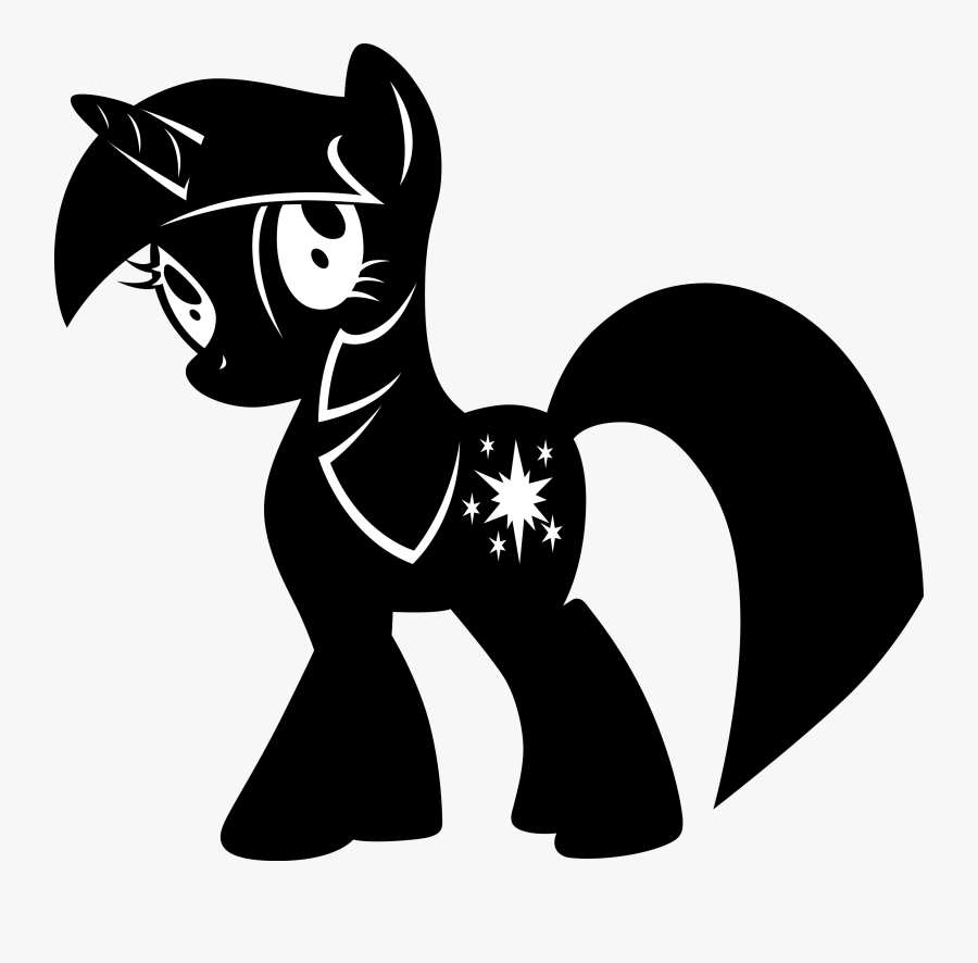 Transparent Yoyo Clipart Black And White - Silhouette My Little Pony Svg, Transparent Clipart