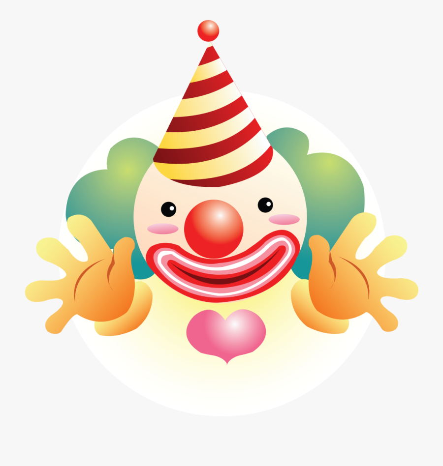 Clown Vector, Transparent Clipart