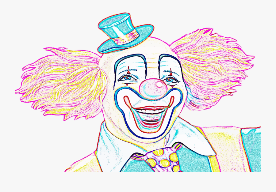Emotion,cheek,art - Clown Sketch, Transparent Clipart
