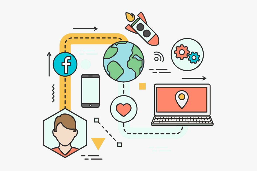 Coupon Website Development - Social Network Cartoon Png, Transparent Clipart