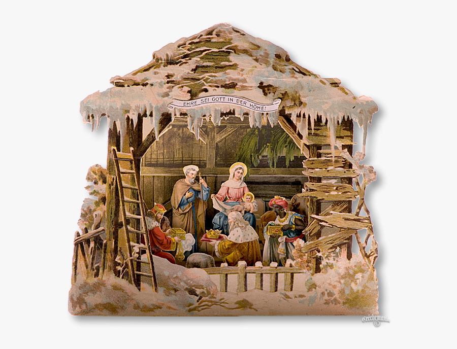 Pop Up Nativity Advent - Free Nativity Pop Up, Transparent Clipart