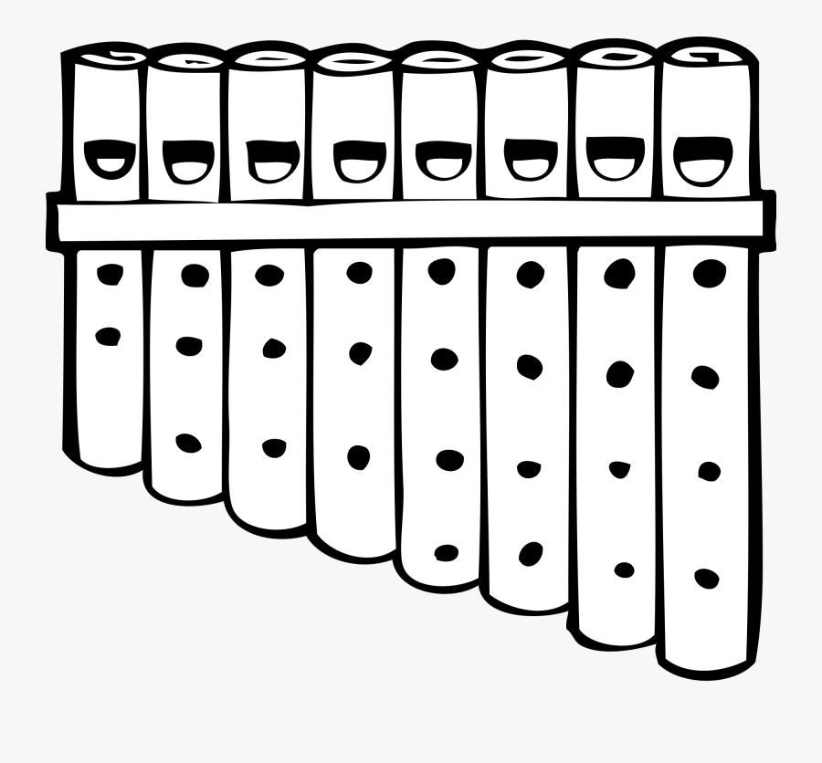 Material,angle,area - Pan Pipes Clip Art, Transparent Clipart