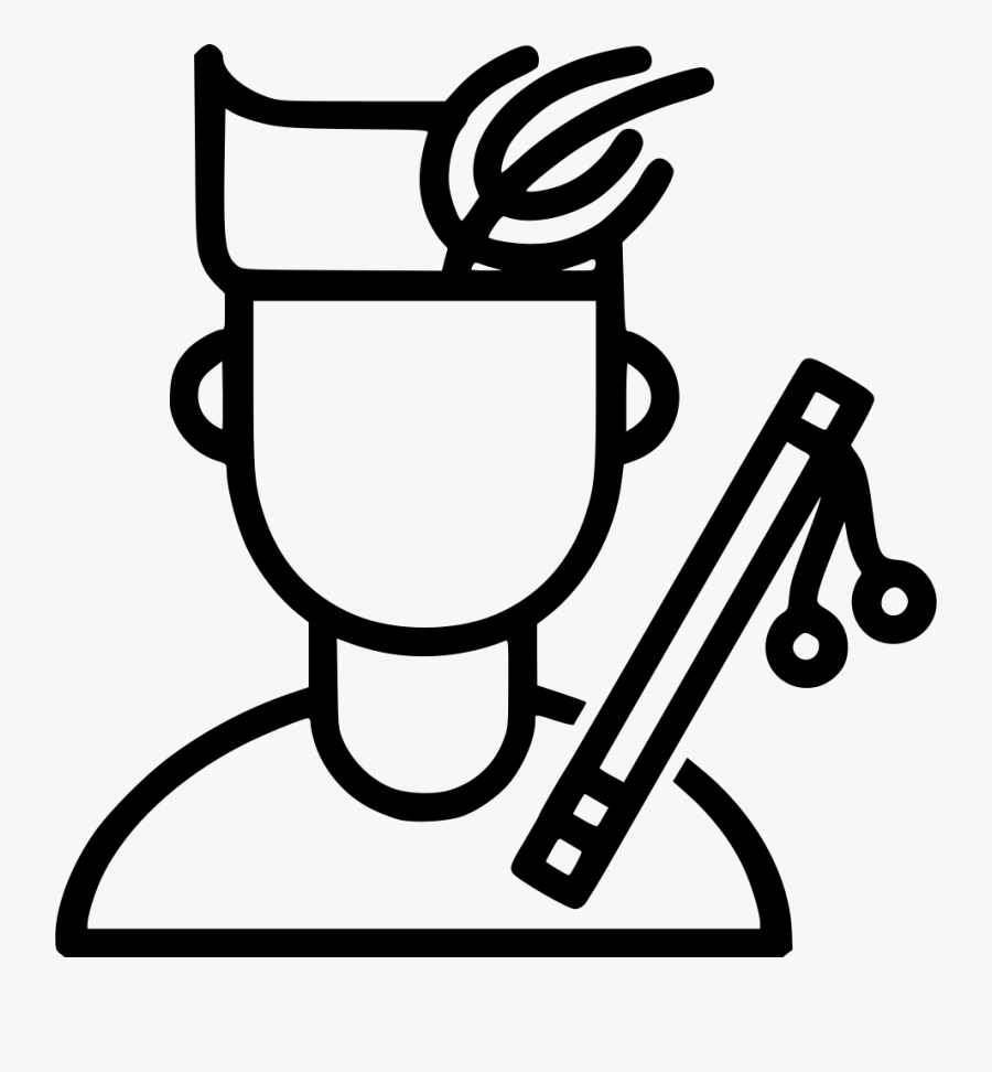 Lord God Krishna Flute Feathe - Lord Krishna Png Icon, Transparent Clipart