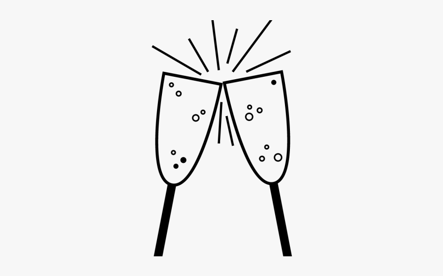 Drawn Flute Vector - Easy To Draw Champagne Glasses, Transparent Clipart