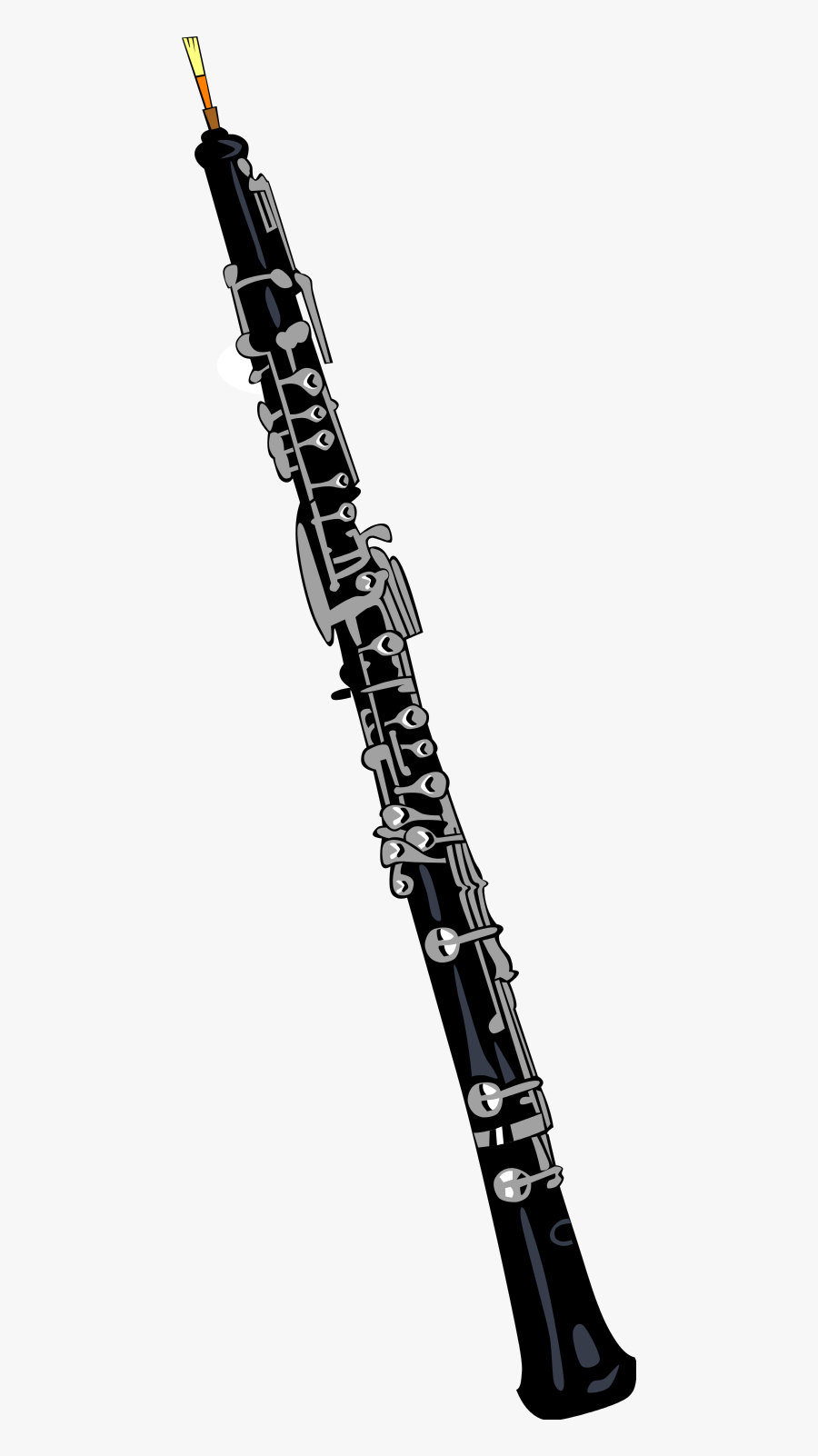 File - Oboe 1 - Svg - Wikimedia Commons - Oboe Clipart, Transparent Clipart