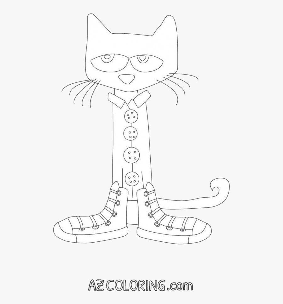 Pete The Cat Effective Coloring Pages Archives Best - Coloring Pete The Cat, Transparent Clipart
