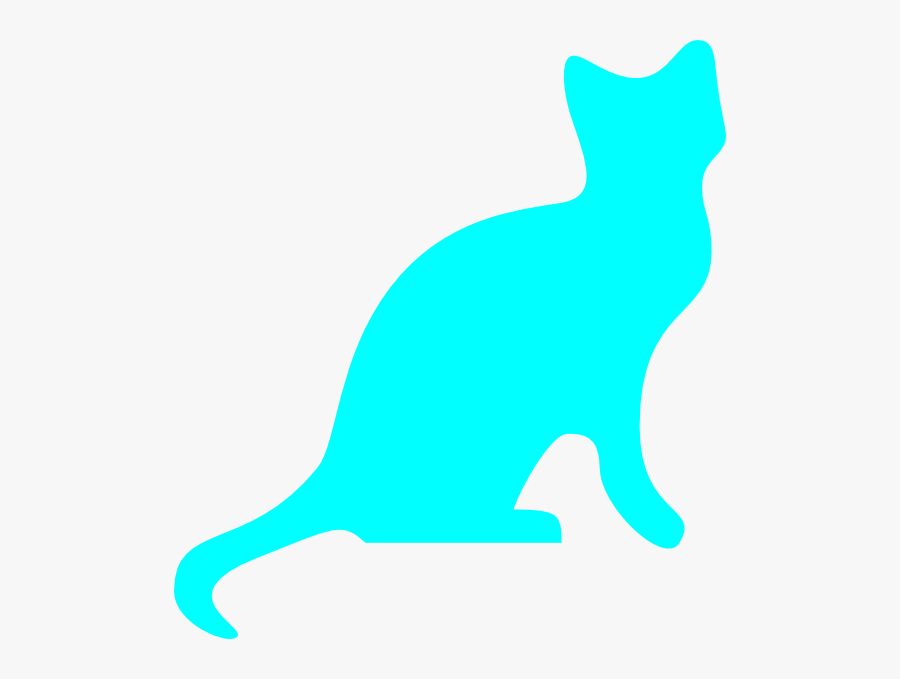 Kittens Clipart Blue Cat - Black Cat Silhouette Transparent, Transparent Clipart