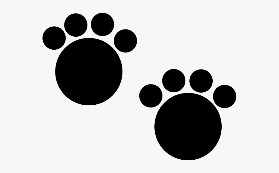 Circle Paw Print Clipart, Transparent Clipart