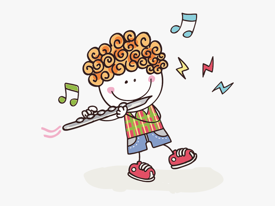 Clipart Piano Flute - Playing Flute Illustration, Transparent Clipart