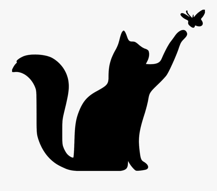Cat Clipart Stilizzato - Cats Silhouette, Transparent Clipart