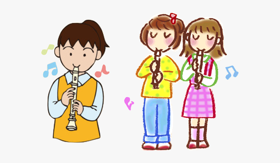 Clip Stock Music Class Frames Illustrations - Play The Recorder Clipart, Transparent Clipart