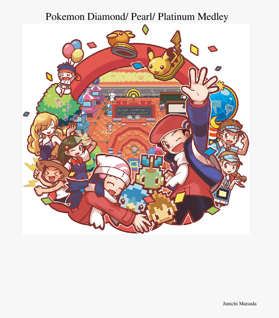 Pokemon Platinum Official Art, Transparent Clipart
