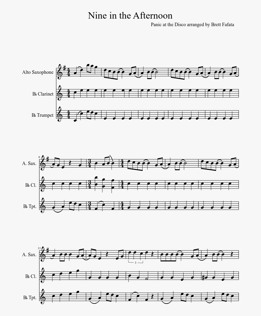 Clip Art Sheet Music Erkal Jonathandedecker - Super Mario Bass Clarinet Sheet Music, Transparent Clipart