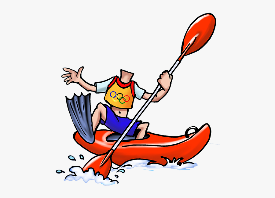 Kayaking Clipart Comic, Transparent Clipart