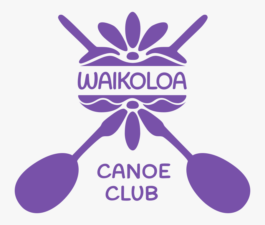 Waikoloa Canoe Club - Outrigger Canoe Paddle Graphic, Transparent Clipart