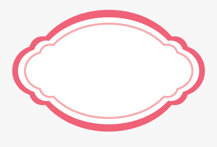 Corujinhas E Papeis Gr - Pink Oval Frame Png, Transparent Clipart