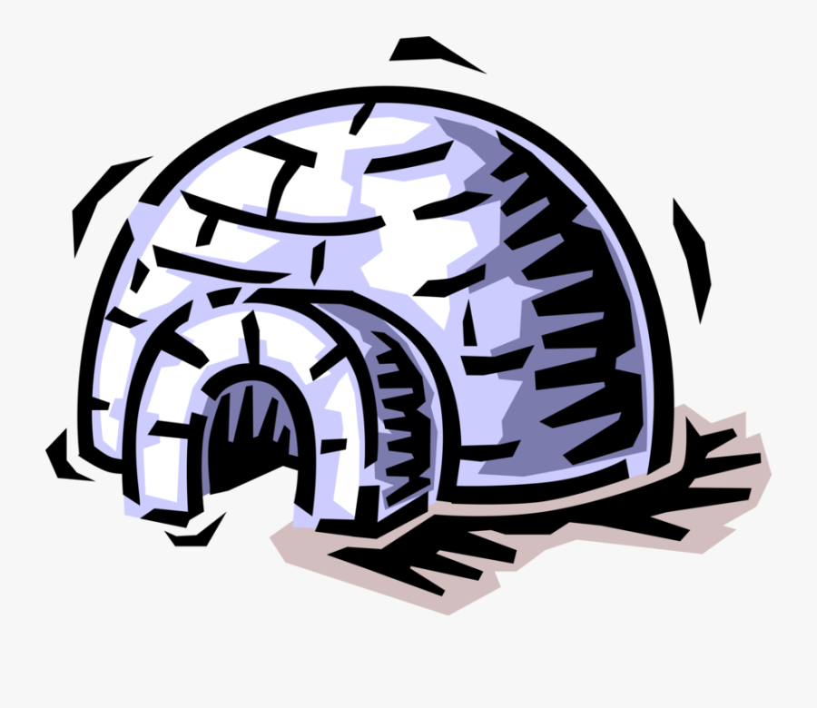 Clip Art Inuit Dwelling Vector Image - Illustration, Transparent Clipart