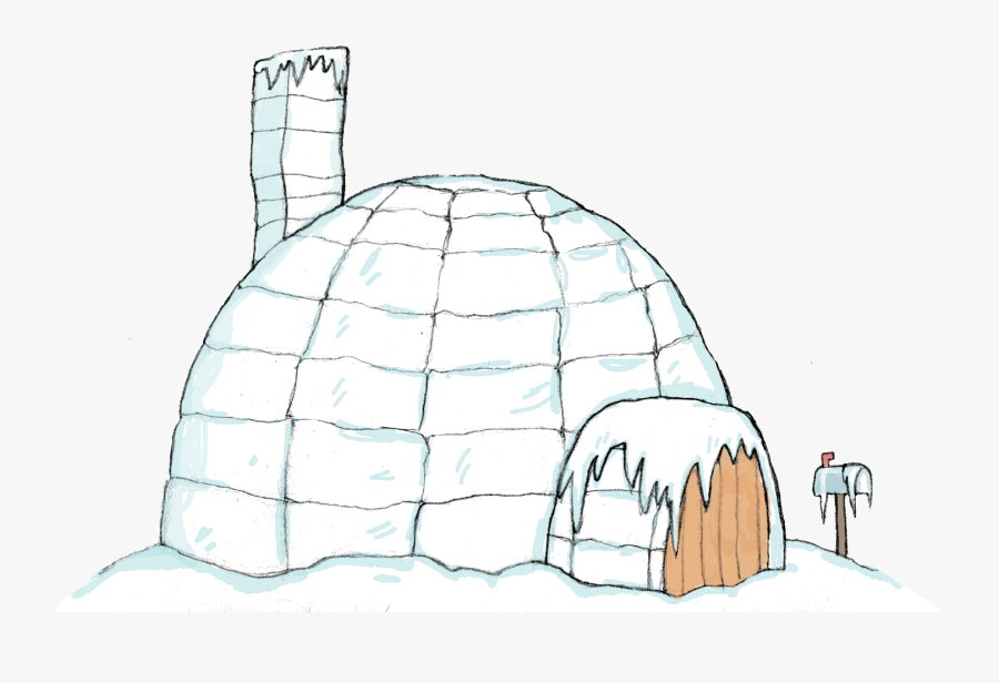 Igloo With Snow Png, Transparent Clipart
