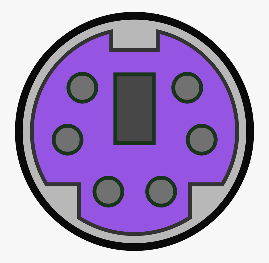 Clipart - Ps2 Keyboard - Ps 2 Keyboard Port, Transparent Clipart