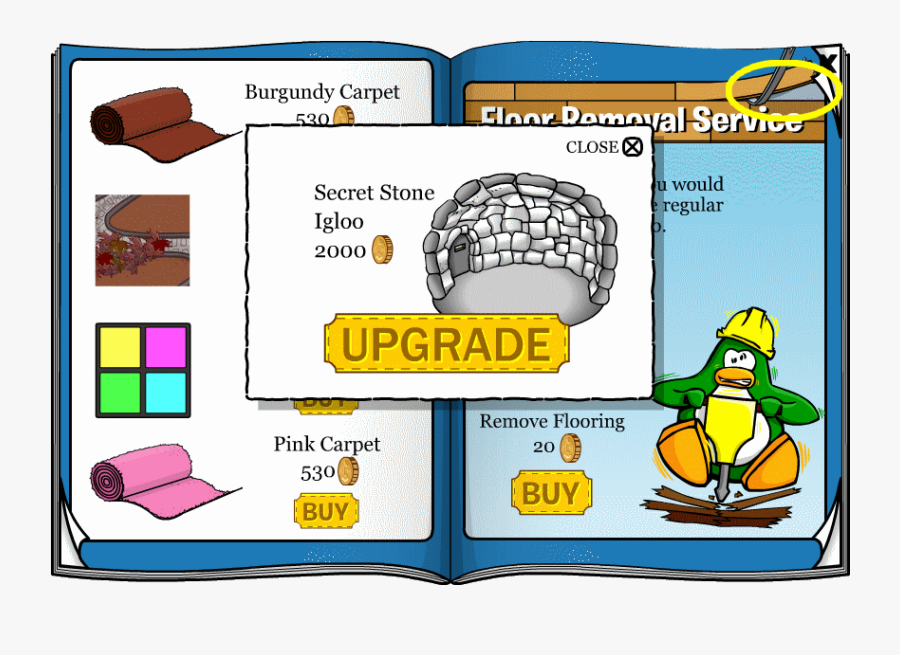 Club Penguin Igloo Upgrades, Transparent Clipart