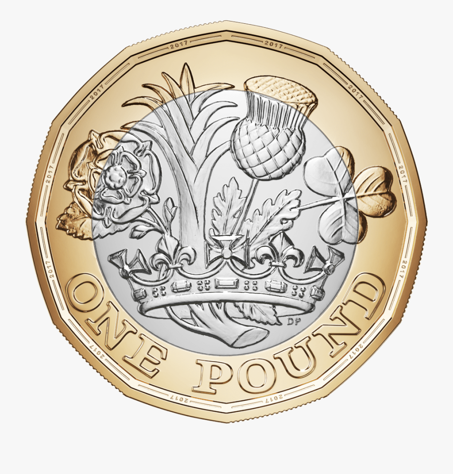 Brand New Sided Pound - New 1 Pound Coin, Transparent Clipart