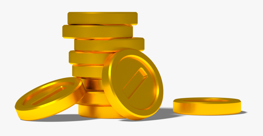 Transparent Stack Of Coins Clipart - Mario Coin Transparent Background, Transparent Clipart