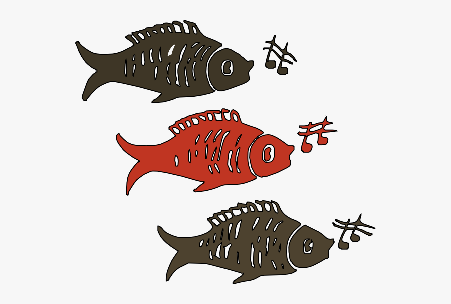 Singing Fish Clipart, Transparent Clipart