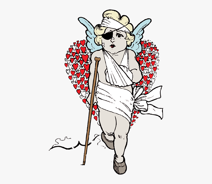 Beat Up Cupid, Transparent Clipart