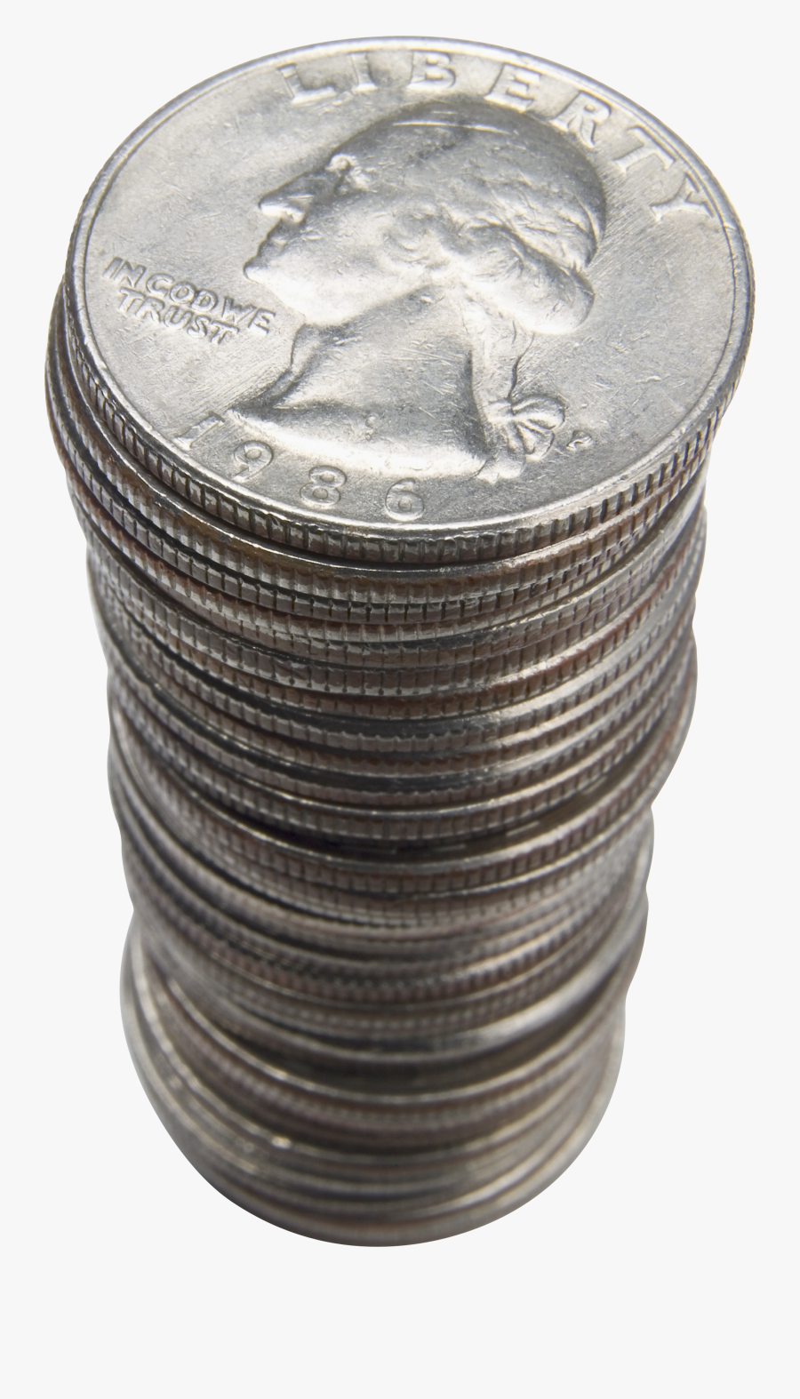 Coin Clipart Stack Coin - Silver Coins Transparent Background, Transparent Clipart