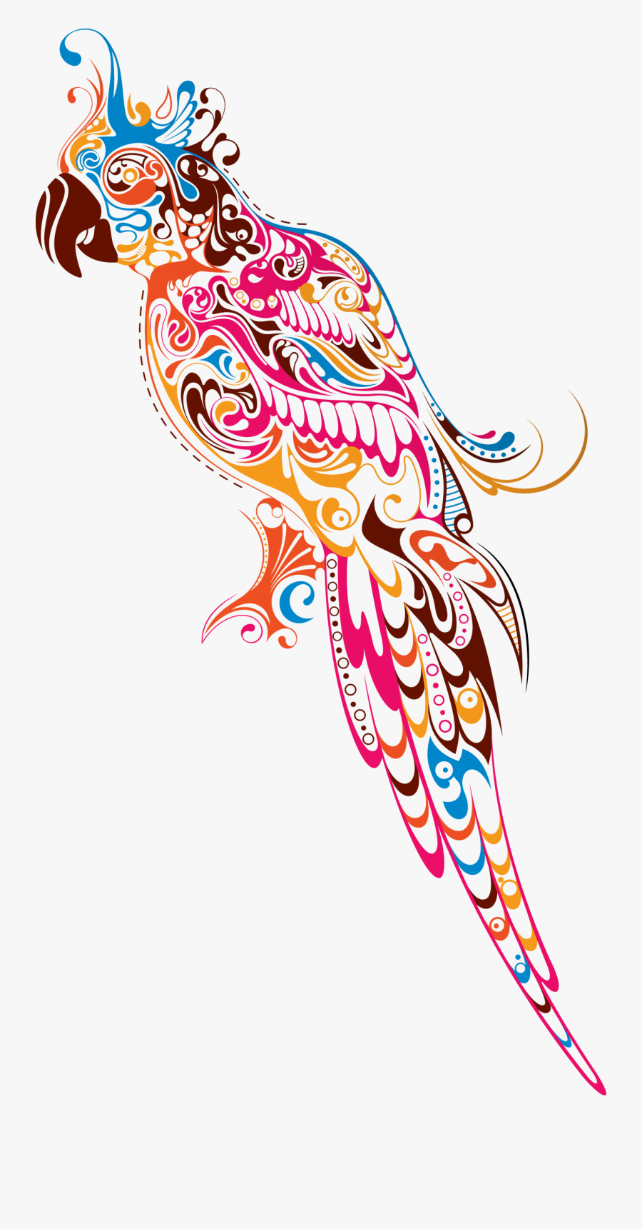 Abstract Big Image Png - Abstract Parrot, Transparent Clipart