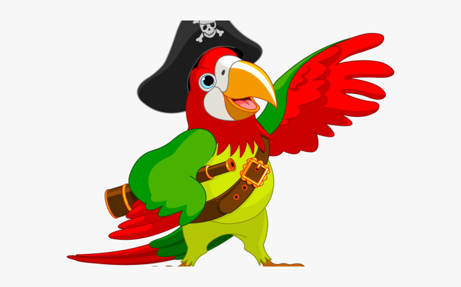 Macaw Clipart Pirate Parrot - Pirate Parrot Clip Art Free, Transparent Clipart