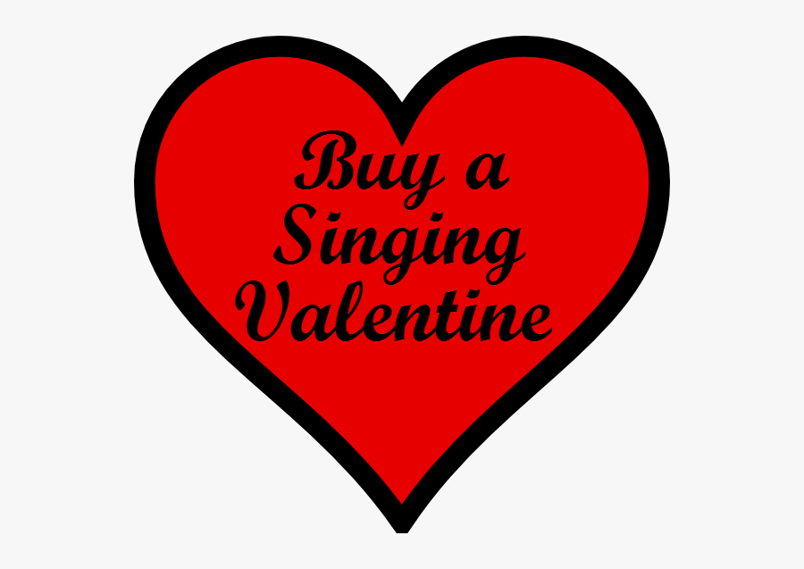 Buy A Singing Valentine - Heart, Transparent Clipart