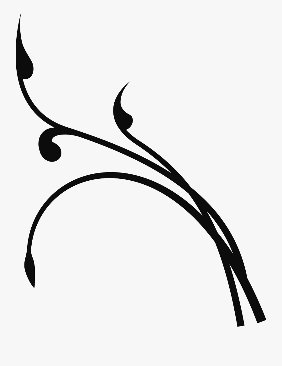 Twisted Branch 3 - Art Nouveau Line Png, Transparent Clipart