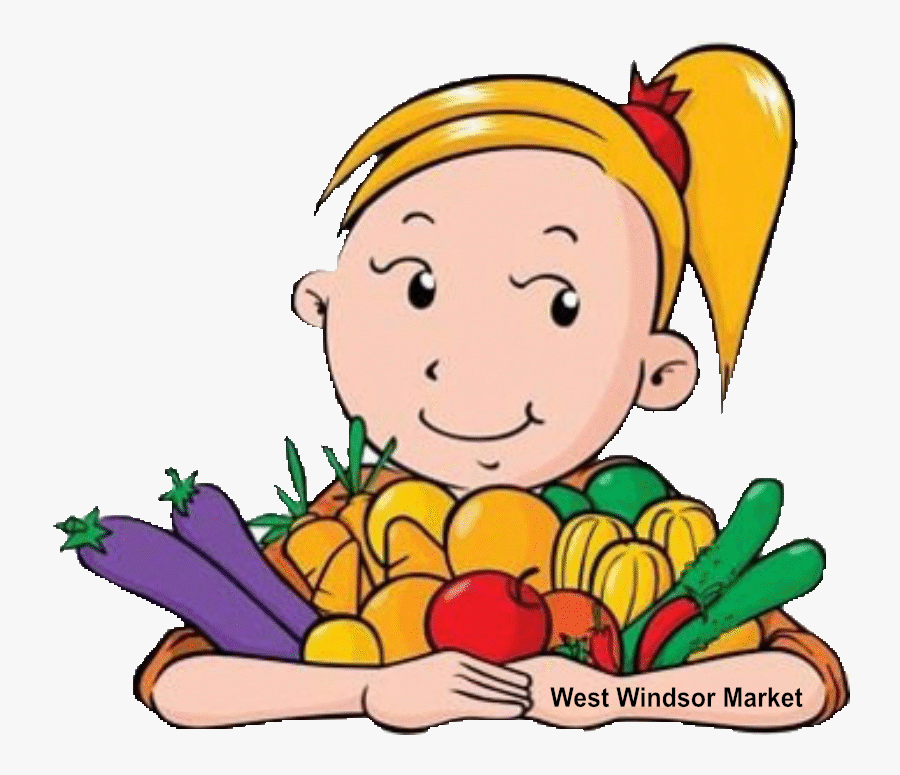 Fruits And Vegetables Clip Art - Children's Produce Market, Transparent Clipart