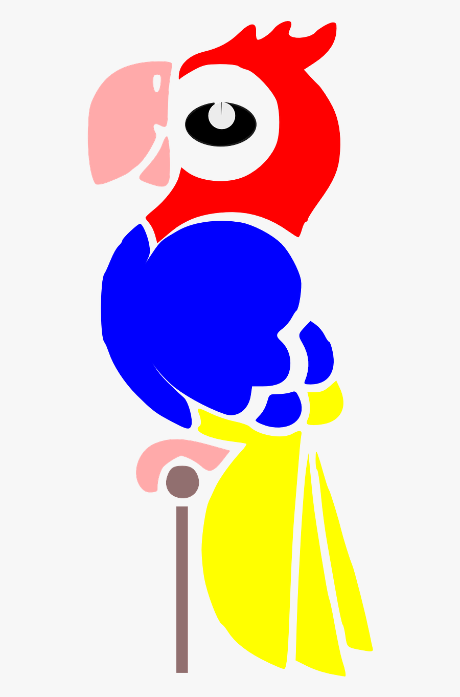 Free Parrot - Guacamaya De Caricatura Logo, Transparent Clipart