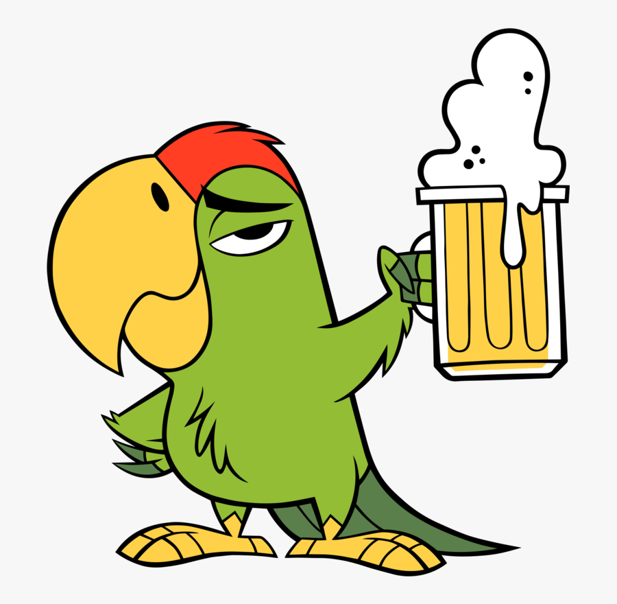 Parrot Drinking Vector Png, Transparent Clipart