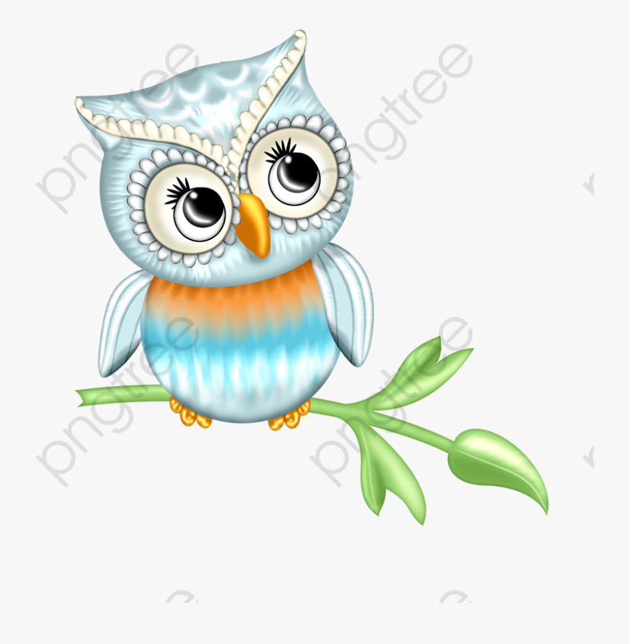 Branch Clipart Cute Owl - วาด รูป นก ฮูก น่า รัก ๆ, Transparent Clipart