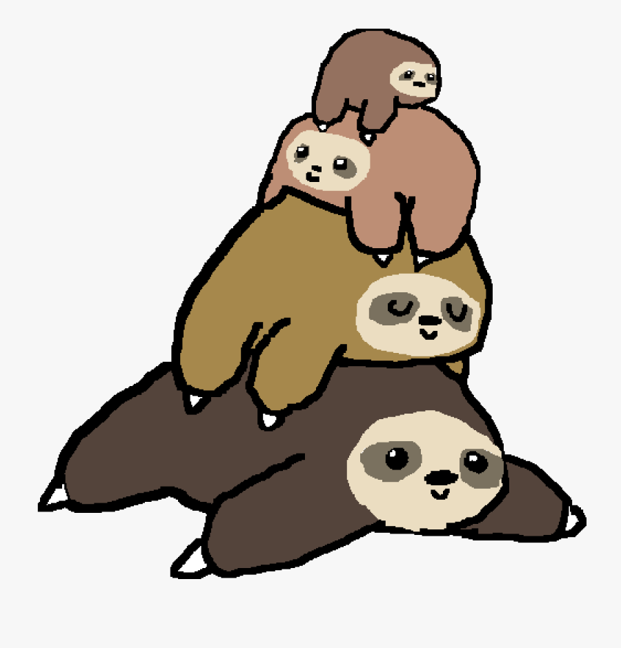 Transparent Cute Cartoon Sloth , Free Transparent Clipart - ClipartKey