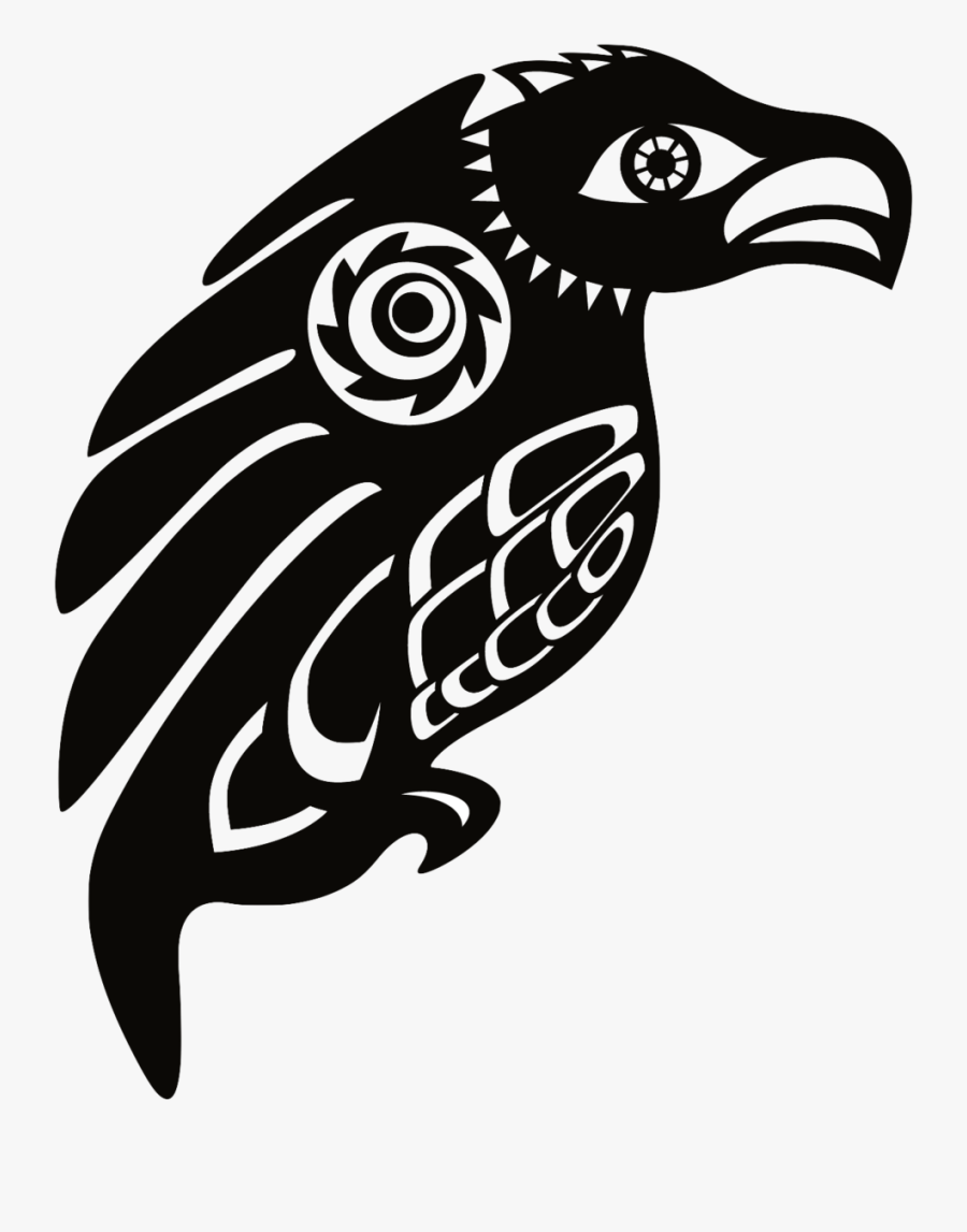 Clip Art Moon And Raven - Illustration, Transparent Clipart