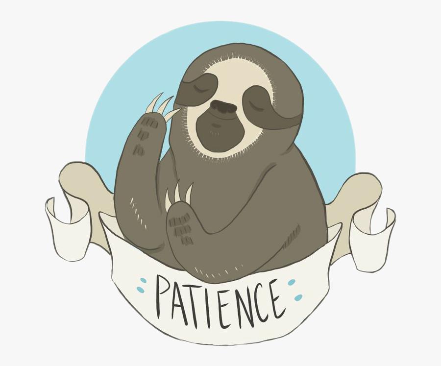Transparent Sloth Clipart - Sloth Patience, Transparent Clipart