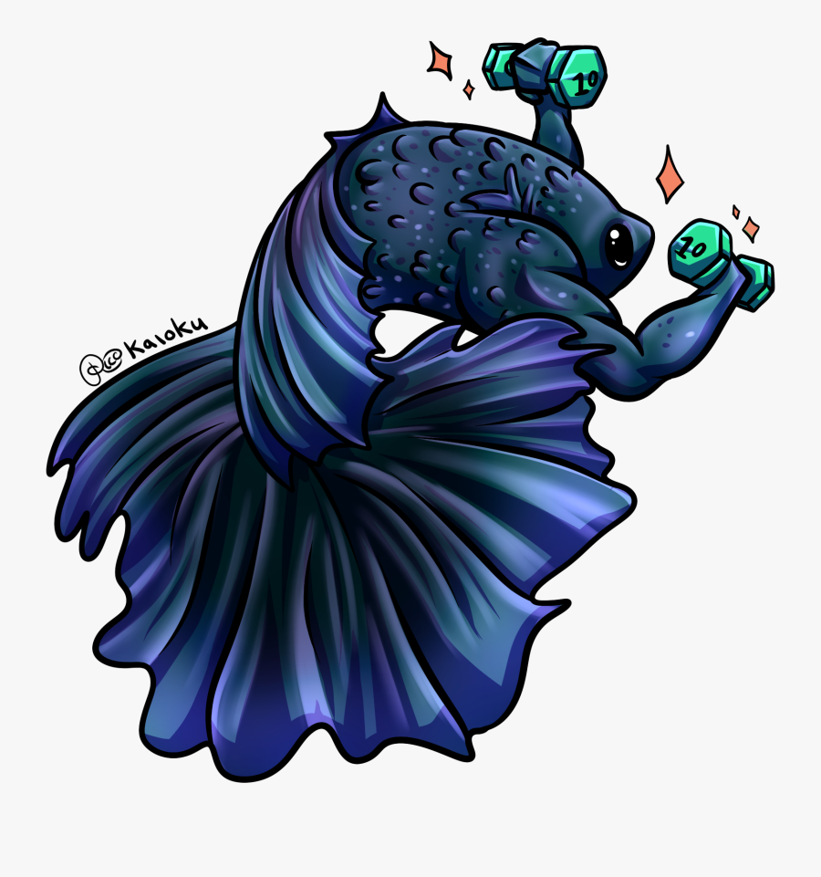 When Fish Go To The Gym - Illustration, Transparent Clipart