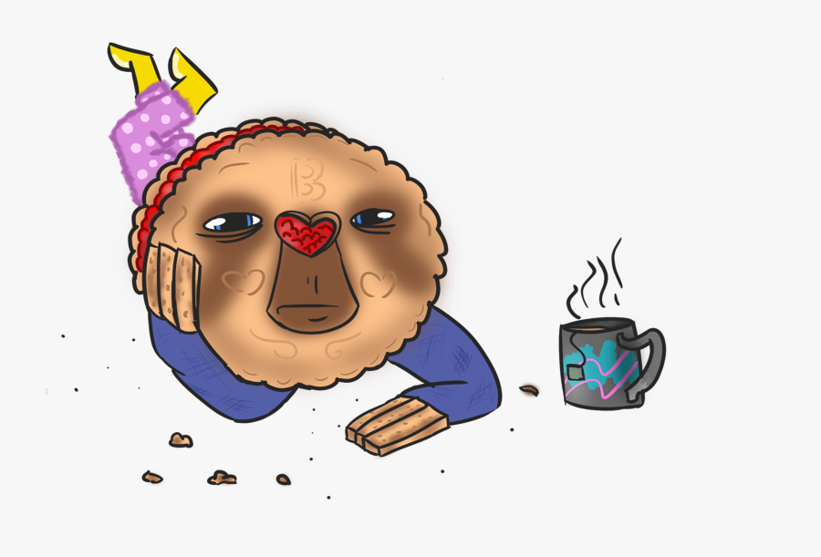 Sloth Biscuit - Cartoon, Transparent Clipart